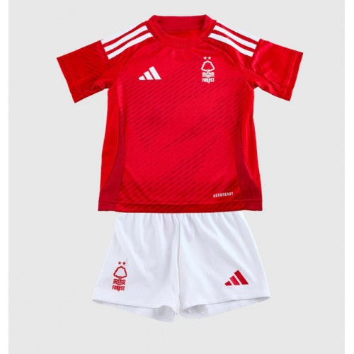 Dětský fotbalový dres Nottingham Forest 2024-25 Domácí Krátký Rukáv (+ trenýrky)